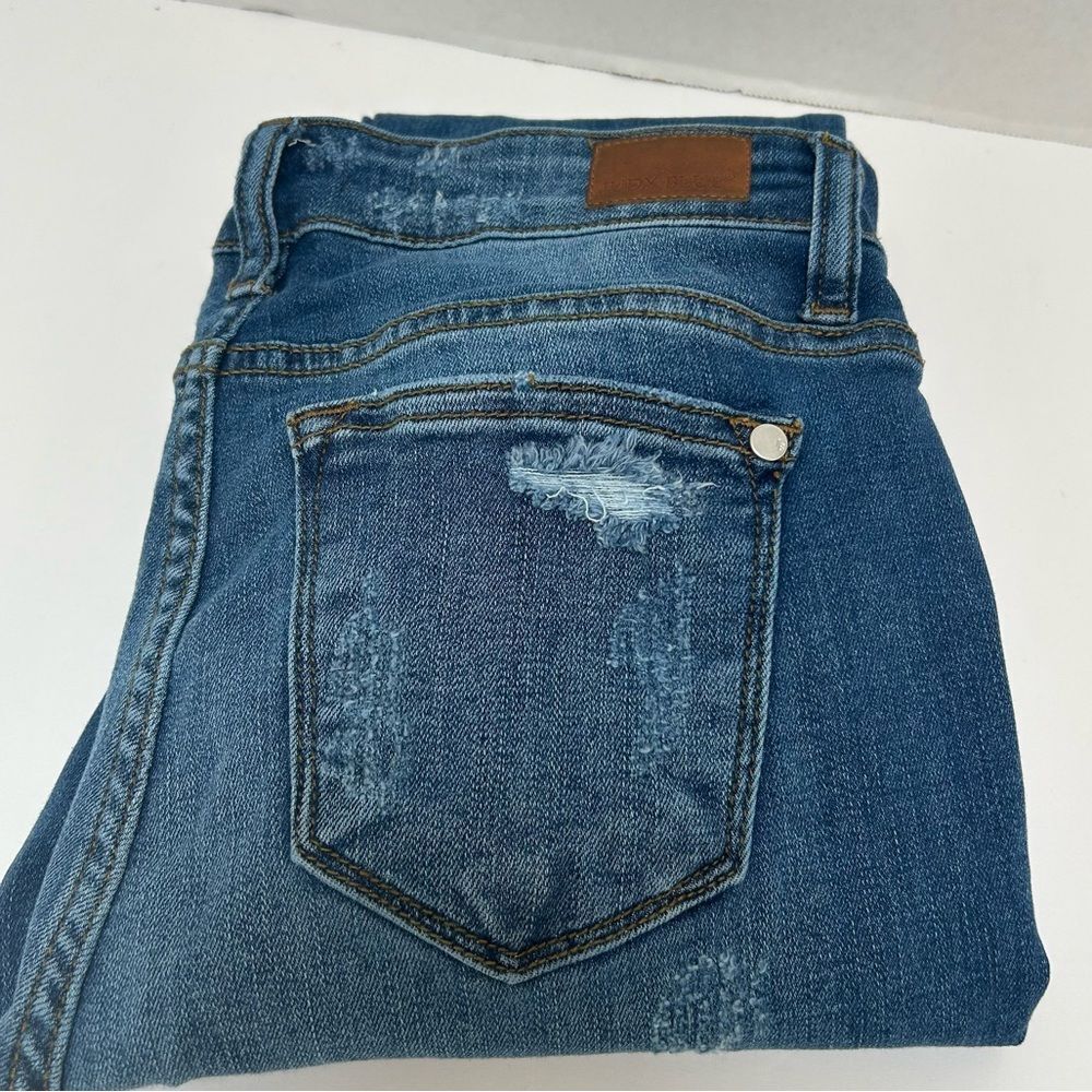 Judy‎ Blue Leopard Print Patch Distressed Skinny Fit Jeans Style #8265 Size 7/28